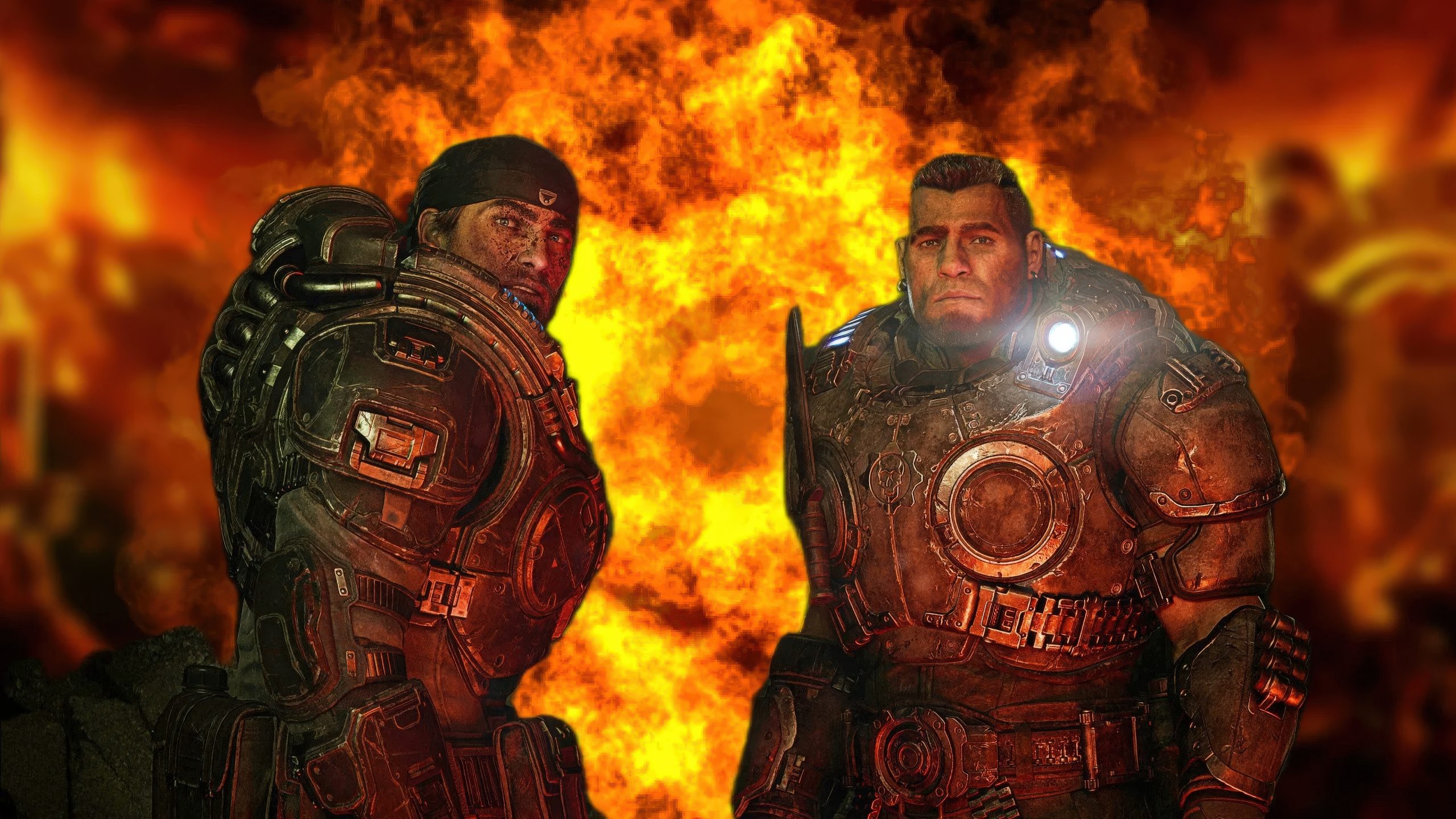 Marcus Fenix و Dom Santiago در Gears of War E-Day
