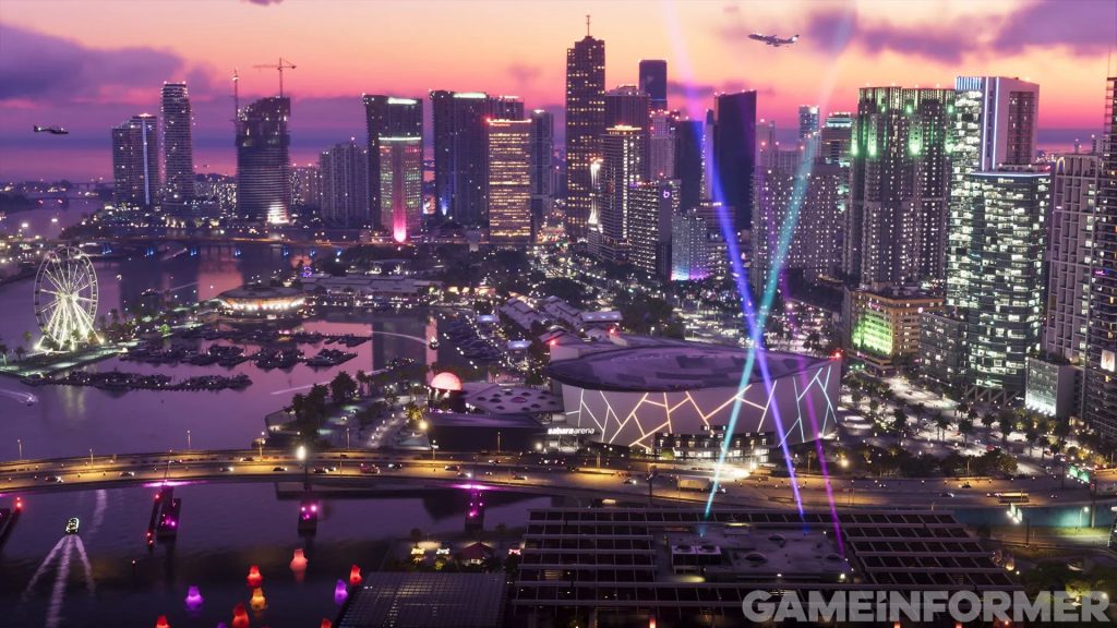 نمای شهری Vice City در GTA 6