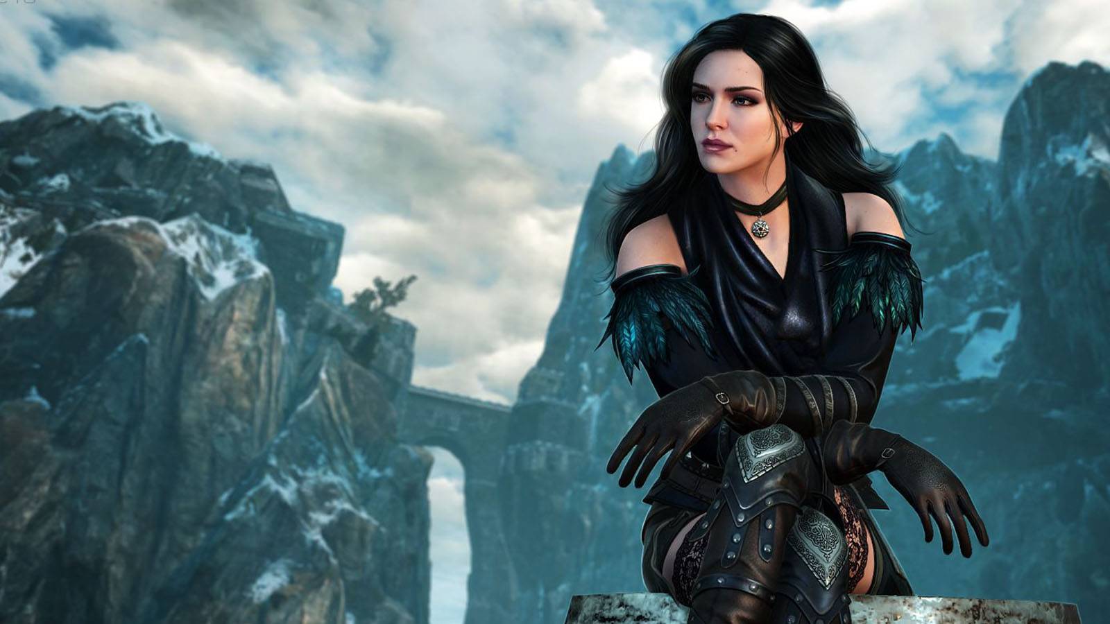 گرالت و ینفر در The Witcher 3: Wild Hunt