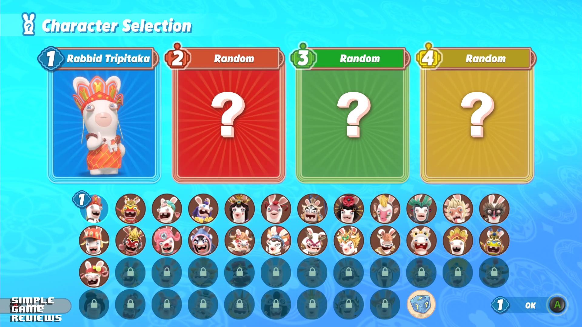 انتخاب شخصیتها در Rabbids Party of Legends