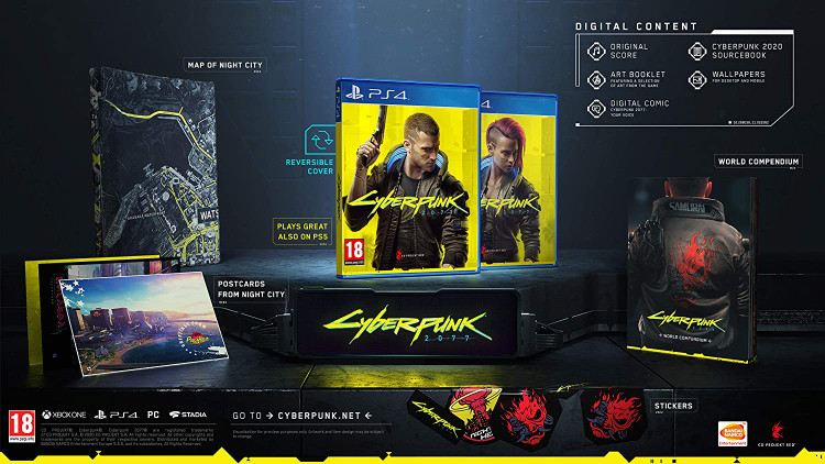 بازی CYBERPUNK 2077 LAUNCH EDITION کارکرده برای ps4 و ps5